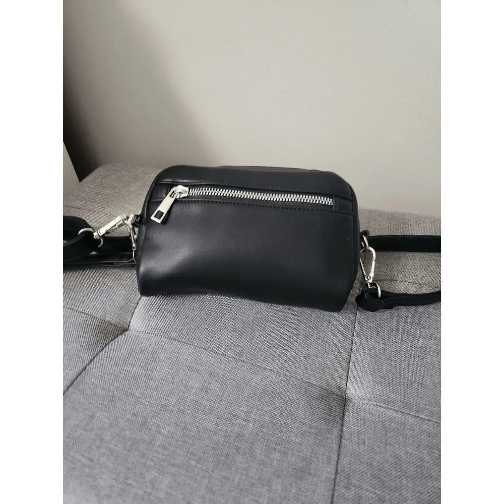 BioWorld Black Vegan Leather Crossbody Bag NWOT